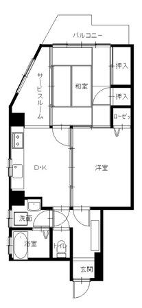 思案橋駅 徒歩3分 4階の物件間取画像